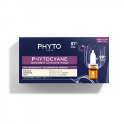 PHYTOCYANE ANTICHUTE PROGRESSIVE FEMME 12X5ML + SHAMPOOING 100ML OFFERT PHYTO
