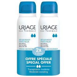 EAU THERMALE DEODORANT FRAÎCHEUR SPRAY LOT DE 2 X 125ML URIAGE