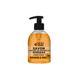 SAVON LIQUIDE DE MARSEILLE SURGRAS ORANGE MIEL 300ML MKL GREEN NATURE