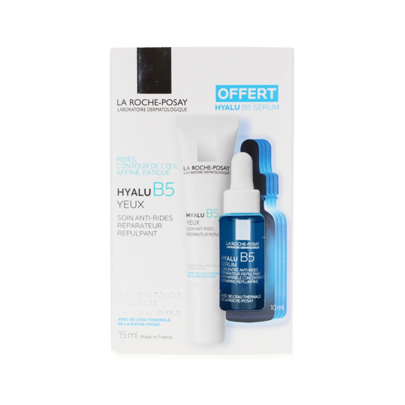 HYALU B5 SERUM YEUX 15ML + OFFERT SERUM CONCENTRE ANTIRIDES REPARATEUR REPULPANT LA ROCHE POSAY HYALU B5 SERUM YEUX 15ML + OFFERT SERUM CONCENTRE ANTIRIDES REPARATEUR REPULPANT LA ROCHE POSAY
