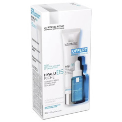 HYALU B5 SOIN ANTI-RIDES REPARATEUR REPULPANT RICHE 40ML + OFFERT SERUM LA ROCHE POSAY