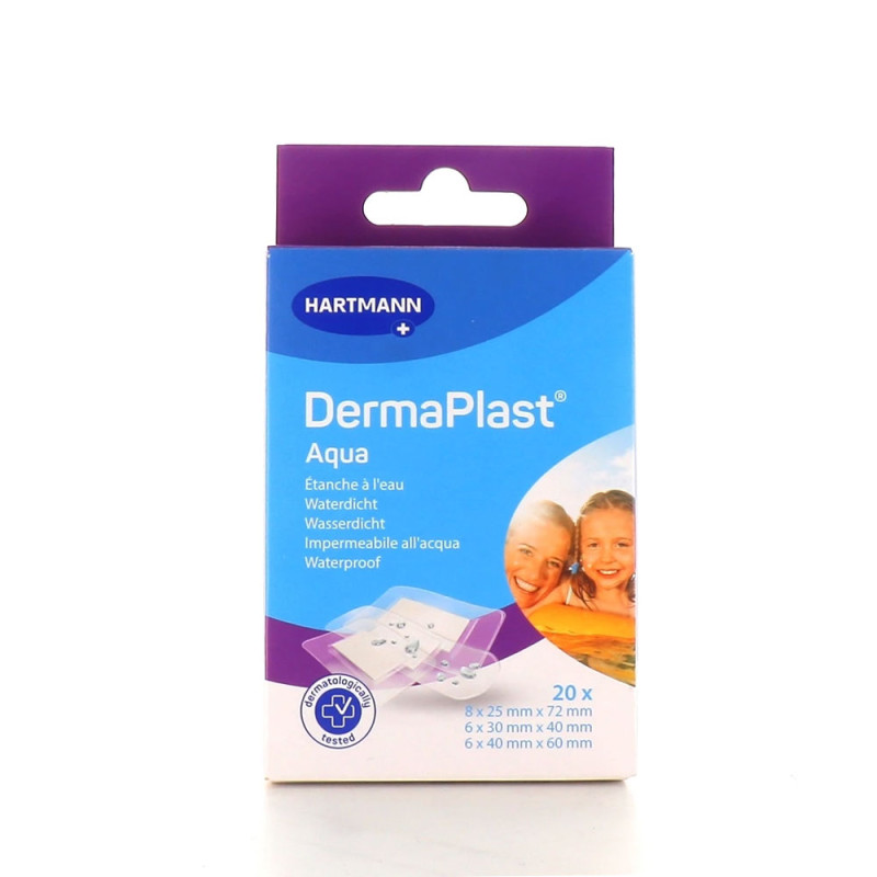 DERMAPLAST PANSEMENT AQUA X20 HARTMANN