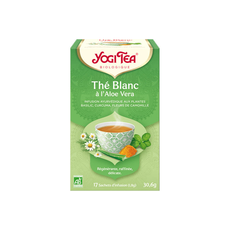 THE BLANC à L'ALOE VERA BIO 17 SACHETS YOGI TEA