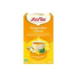 GINGEMBRE CITRON BIO 17 SACHETS YOGI TEA