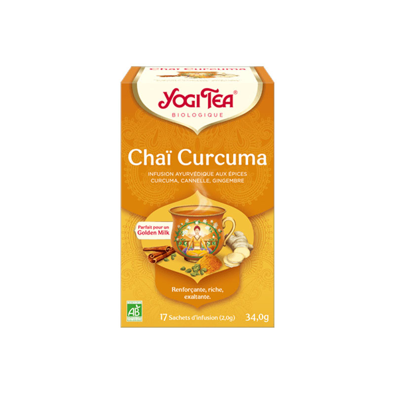 CHAÏ CURCUMA BIO 17 SACHETS YOGI TEA