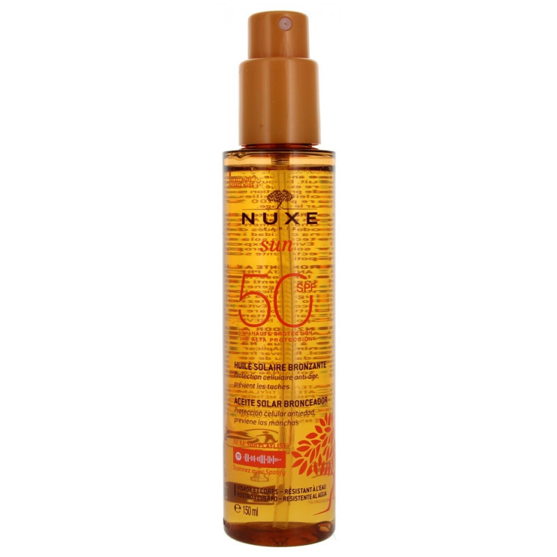 NUXE SUN HUILE SOLAIRE BRONZANTE SPF50 150ML