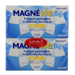 MAGNEVIE B6 MAGNESIUM LOT DE 2 BOITES SANOFI