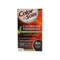 COLOR &SOIN COLORATION PERMANENTE 4M CHATAIN ACAJOU LES 3 CHENES