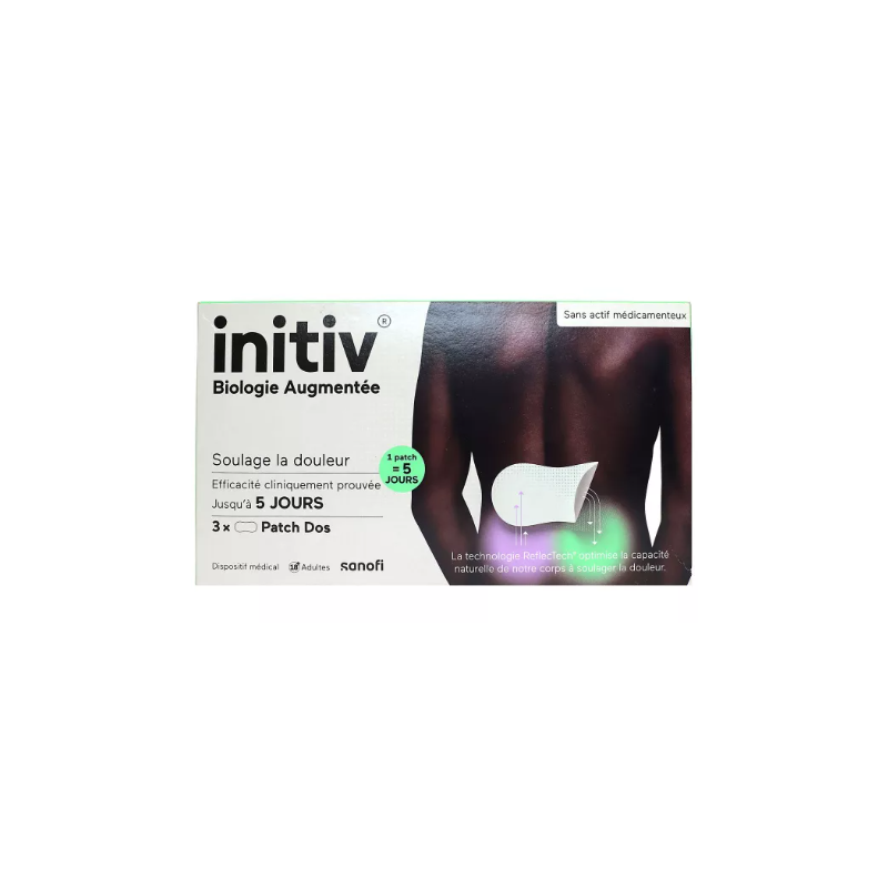 INITIV PATCH DOS ANTI DOULEUR X3 SANOFI INITIV PATCH DOS ANTI DOULEUR X3 SANOFI
