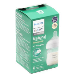 BIBERON NATURAL en verre 0 mois et + 120ML AVENT