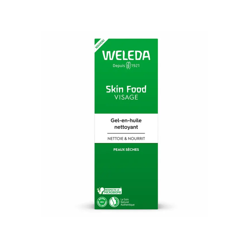 SKIN FOOD GEL en HUILE NETTOYANT VISAGE BIO 75ML WELEDA