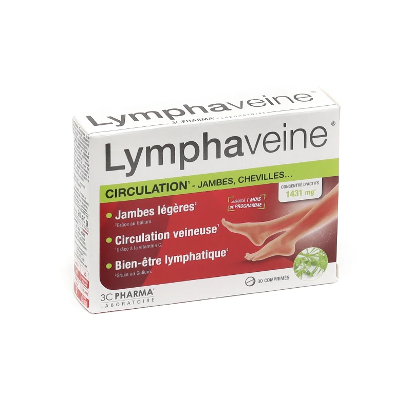 LYMPHAVEINE CIRCULATION 30 COMPRIMES 3C PHARMA LYMPHAVEINE CIRCULATION 30 COMPRIMES 3C PHARMA