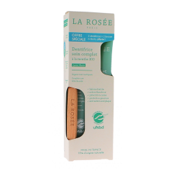 DENTIFRICE MENTHE BIO 2X 75ML LA ROSÉE PARIS