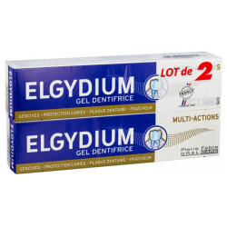 DENTIFRICE MULTI ACTIONS 2 X 75ML ELGYDIUM