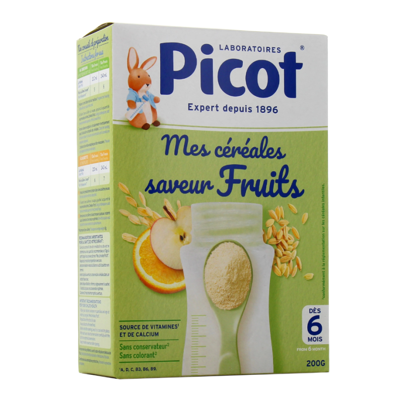 MES CEREALES FRUITS DES 6 MOIS PICOT MES CEREALES FRUITS DES 6 MOIS PICOT