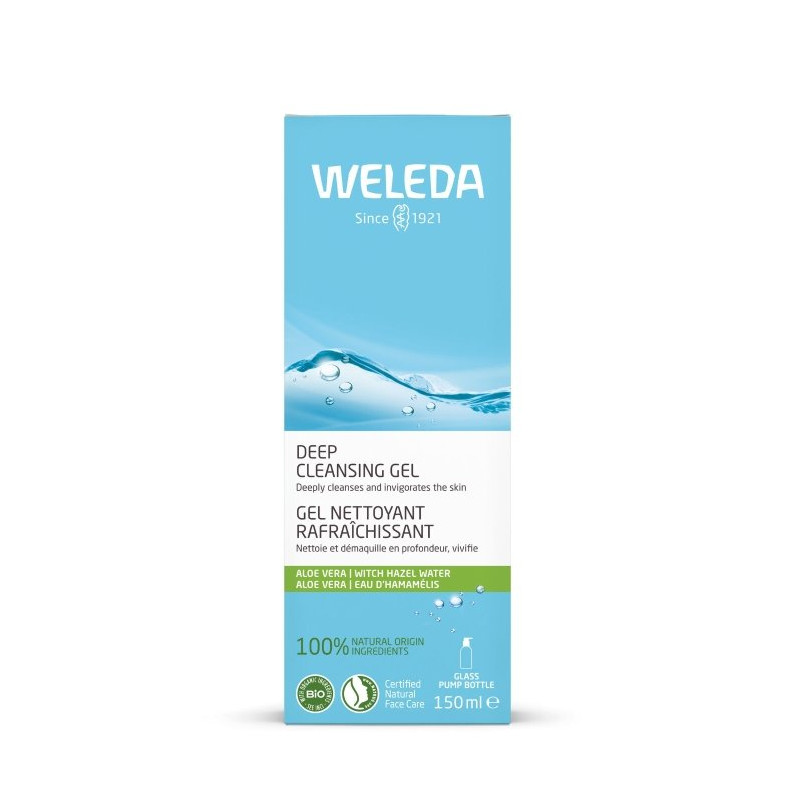 GEL NETTOYANT RAFRAICHISSANT BIO 150ML WELEDA