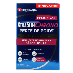 XTRASLIM CHRONO PERTE DE POIDS FEMME +45ANS X60 FORTE PHARMA
