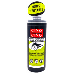CINQ SUR CINQ LOTION ANTI-MOUSTIQUES ZONES TEMPÉRÉES FRANCE-EUROPE 100ML