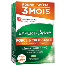 EXPERT CHEVEUX FORCE CROISSANCE 90 COMPRIMÉS FORTE PHARMA