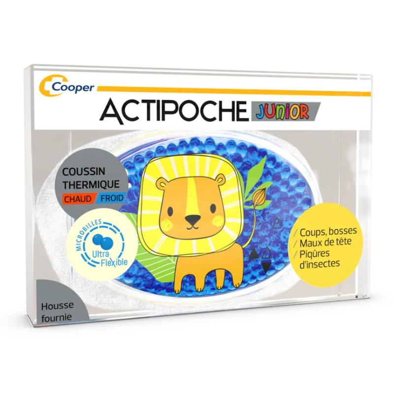 ACTIPOCHE COUSSIN THERMIQUE CHAUD FROID JUNIOR Forme Lion COOPER ACTIPOCHE COUSSIN THERMIQUE CHAUD FROID JUNIOR Forme Lion COOPER