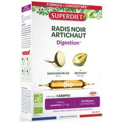 RADIS NOIR ARTICHAUT BIO 20 AMPOULES SUPER DIET