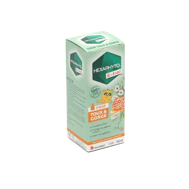 HEXAPHYTO ENFANT SIROP TOUX & GORGE 150ML RECORDATI HEXAPHYTO ENFANT SIROP TOUX & GORGE 150ML RECORDATI