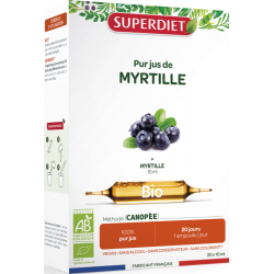 MYRTILLE BIO 20 AMPOULES SUPER DIET