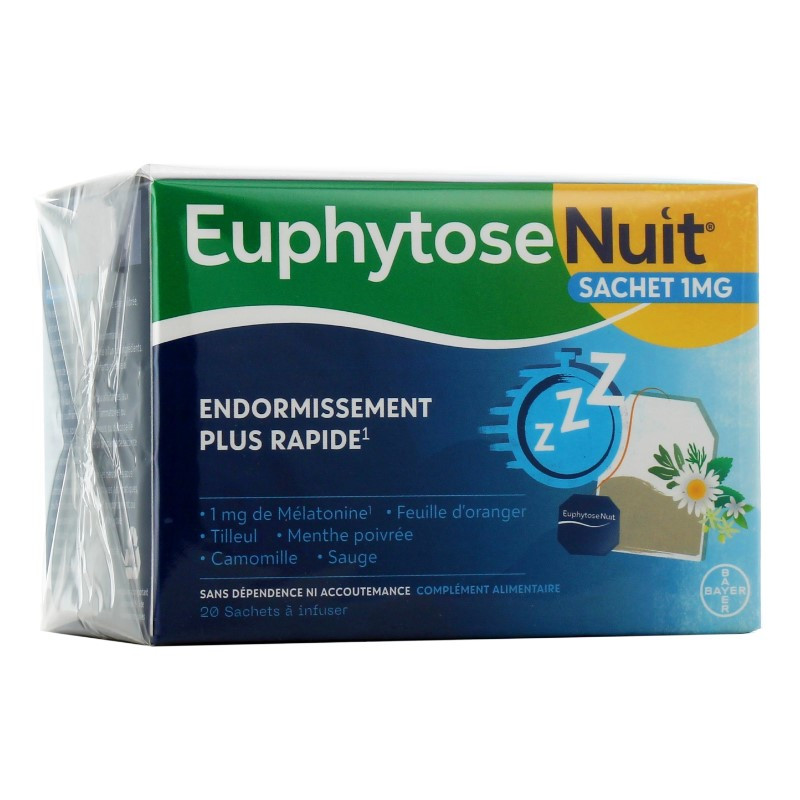 EUPHYTOSE NUIT 20 SACHETS A INFUSER BAYER EUPHYTOSE NUIT 20 SACHETS A INFUSER BAYER