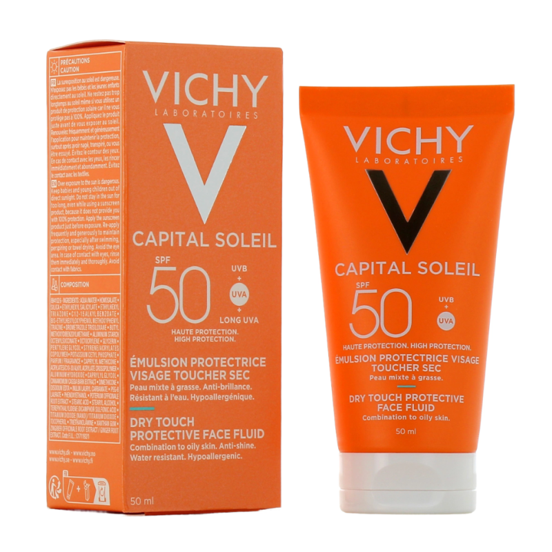 CAPITAL SOLEIL EMULSION PROTECTRICE VISAGE SPF50 50ML VICHY CAPITAL SOLEIL EMULSION PROTECTRICE VISAGE SPF50 50ML VICHY