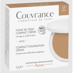 COUVRANCE FOND DE TEINT COMPACT CREME 1.3 MIEL SPF30 8.5G AVENE