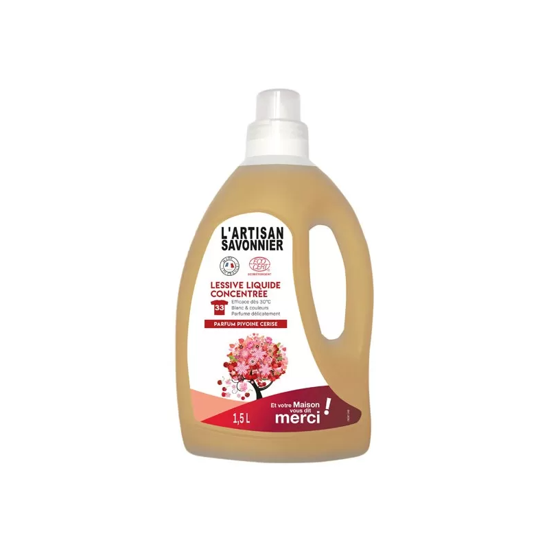 ARTISAN SAVONNIER LESSIVE LIQUIDE CONCENTRÉE 1,5 LITRE GRAVIER
