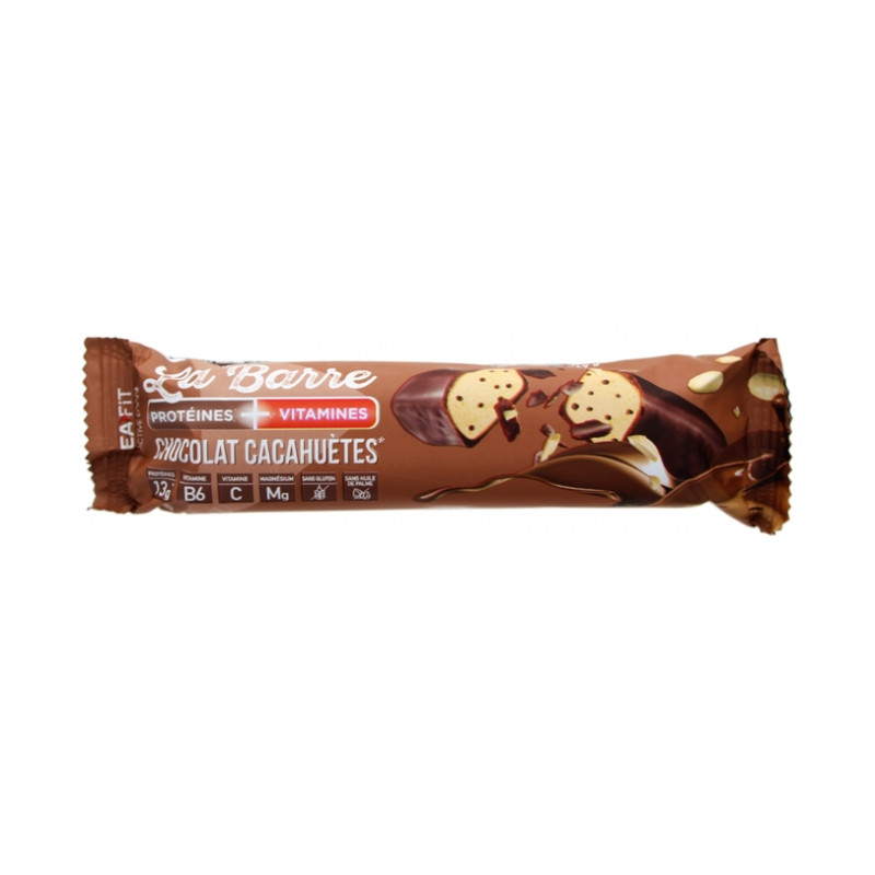 BARRE PROTEINEE Saveur Chocolat cacahuètes 49G EAFIT BARRE PROTEINEE Saveur Chocolat cacahuètes 49G EAFIT