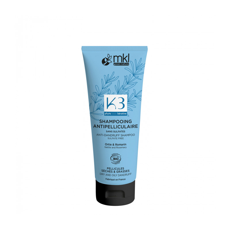 SHAMPOOING ANTIPELLICULAIRE K3 250ML BIO MKL GREEN NATURE SHAMPOOING ANTIPELLICULAIRE K3 250ML BIO MKL GREEN NATURE