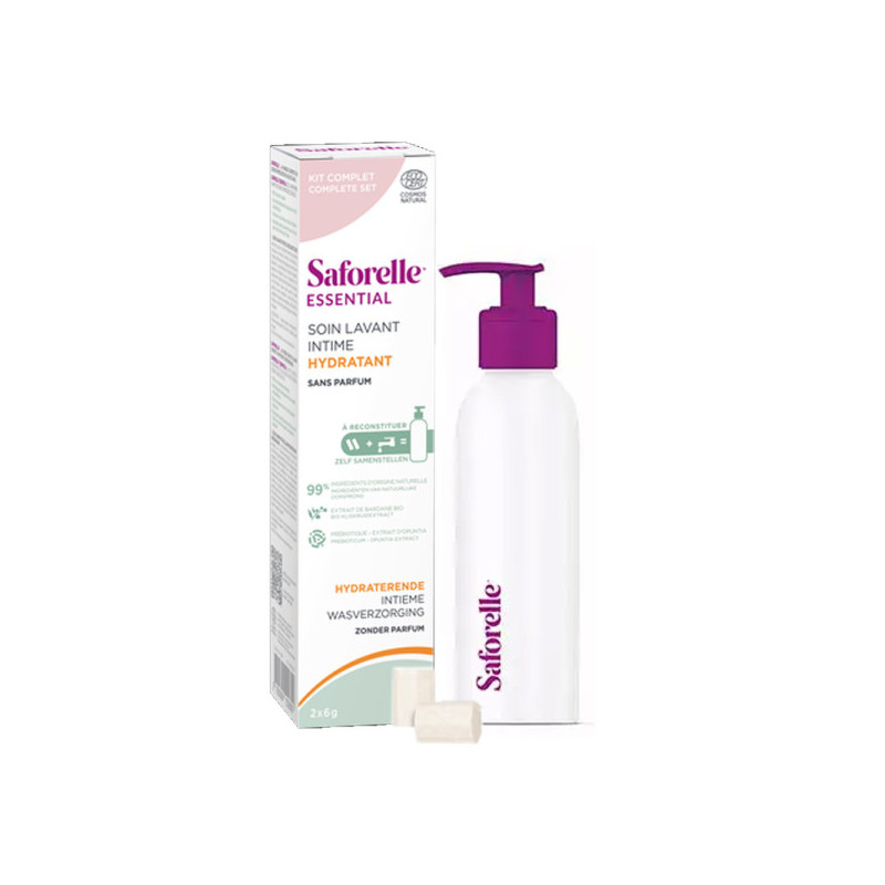 ESSENTIAL SOIN LAVANT INTIME HYDRATANT KIT DEMARRAGE à reconstituer SAFORELLE ESSENTIAL SOIN LAVANT INTIME HYDRATANT KIT DEMARRAGE à reconstituer SAFORELLE