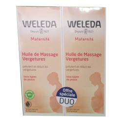 HUILE DE MASSAGE VERGETURE LOT DE 2 X 100 ML WELEDA