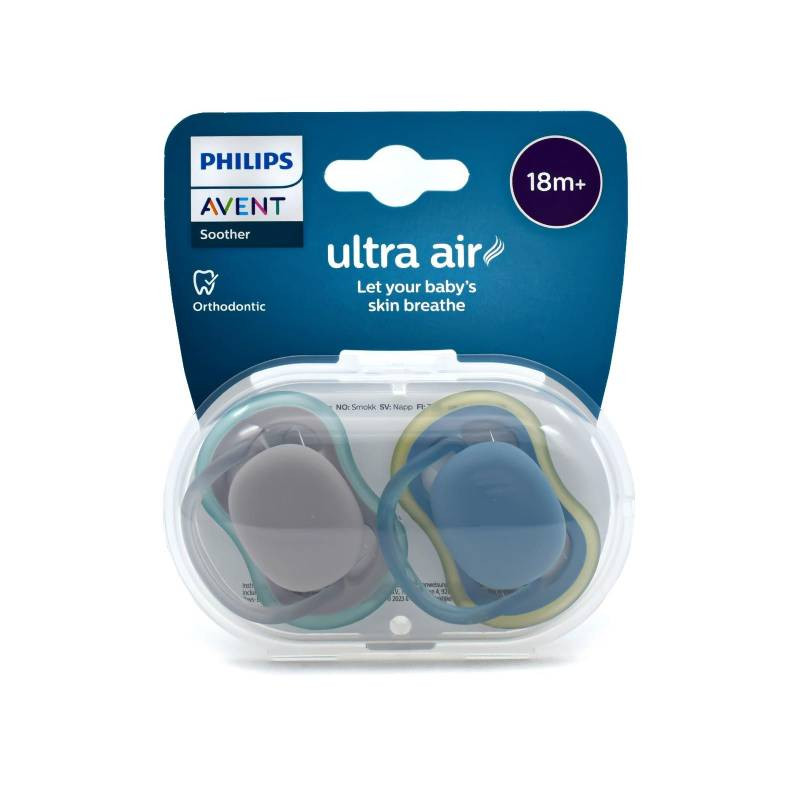 SUCETTES ULTRA AIR COLORIS ROSE BLEU 18 mois + AVENT SUCETTES ULTRA AIR COLORIS ROSE BLEU 18 mois + AVENT