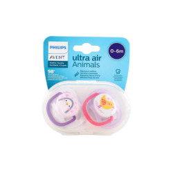 SUCETTES ULTRA AIR ANIMALS 0 - 6 mois AVENT
