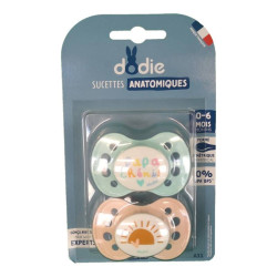 SUCETTES ANATOMIQUES 0- 6 mois X2 DODIE