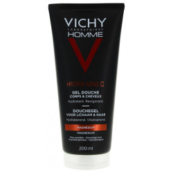 HYDRA MAG C GEL DOUCHE CORPS CHEVEUX 200ML VICHY HOMME