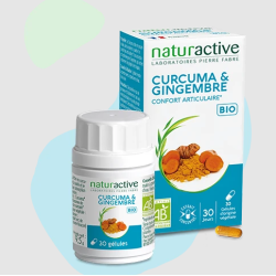 CURCUMA & GINGEMBRE BIO 30 GELULES NATURACTIVE