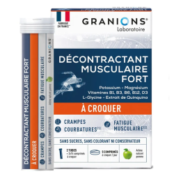 DECONTRACTANT MUSCULAIRE FORT à croquer 30 COMPRIMES GRANIONS