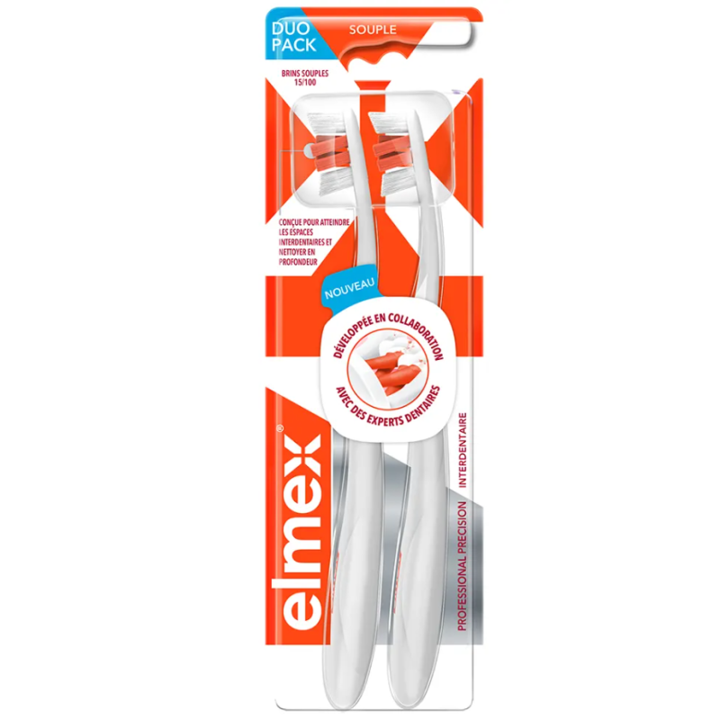 DUO BROSSE A DENTS PRECISION INTERDENTAIRE SOUPLE ELMEX DUO BROSSE A DENTS PRECISION INTERDENTAIRE SOUPLE ELMEX