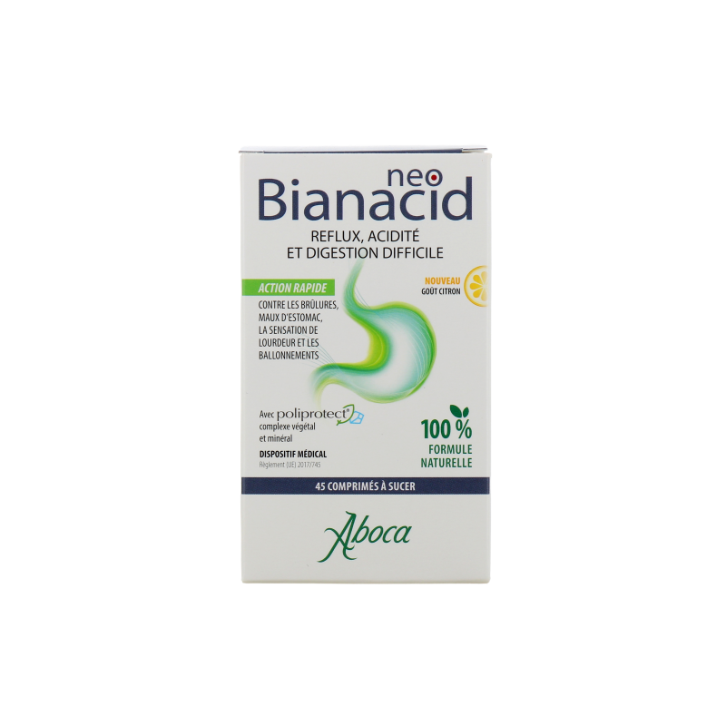 NEOBIANACID ACIDITE REFLUX DIGESTION DIFFICILE 45 COMPRIMES ABOCA NEOBIANACID ACIDITE REFLUX DIGESTION DIFFICILE 45 COMPRIMES ABOCA
