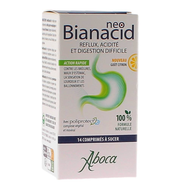 NEOBIANACID ACIDITE REFLUX DIGESTION DIFFICILE 14 COMPRIMES ABOCA NEOBIANACID ACIDITE REFLUX DIGESTION DIFFICILE 14 COMPRIMES ABOCA