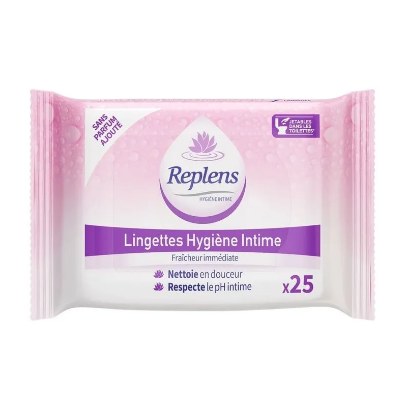 REPLENS LINGETTES HYGIENE INTIME  X25 LABORATOIRE FUMOUZE