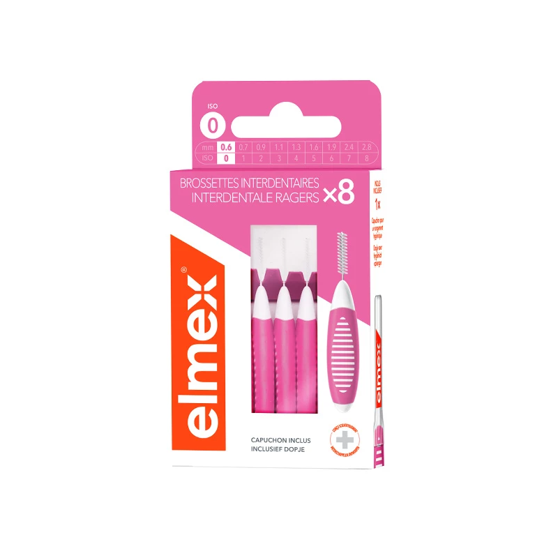 BROSSETTES INTERDENTAIRES ISO 0 X8 ELMEX BROSSETTES INTERDENTAIRES ISO 0 X8 ELMEX