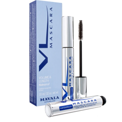 MASCARA WATERPROOF VOLUME ET LONGUEUR BLEU MINUIT 10ML MAVALA