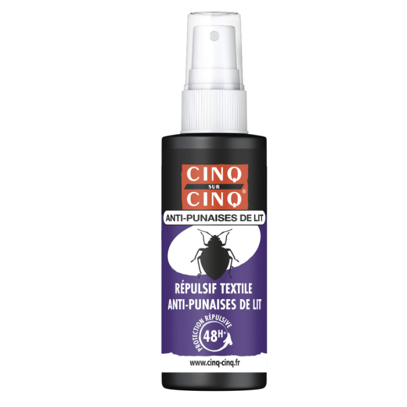 CINQ SUR CINQ REPULSIF TEXTILE ANTI PUNAISES DE LIT 50ML CINQ SUR CINQ REPULSIF TEXTILE ANTI PUNAISES DE LIT 50ML
