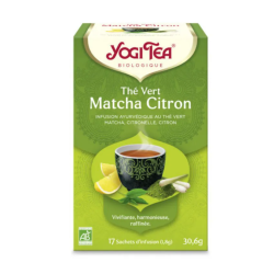 THE VERT MATCHA CITRON BIO 17 SACHETS YOGI TEA