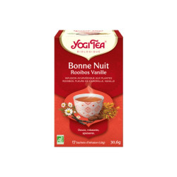 INFUSION BONNE NUIT ROOIBOS VANILLE BIO 17 SACHETS YOGI TEA